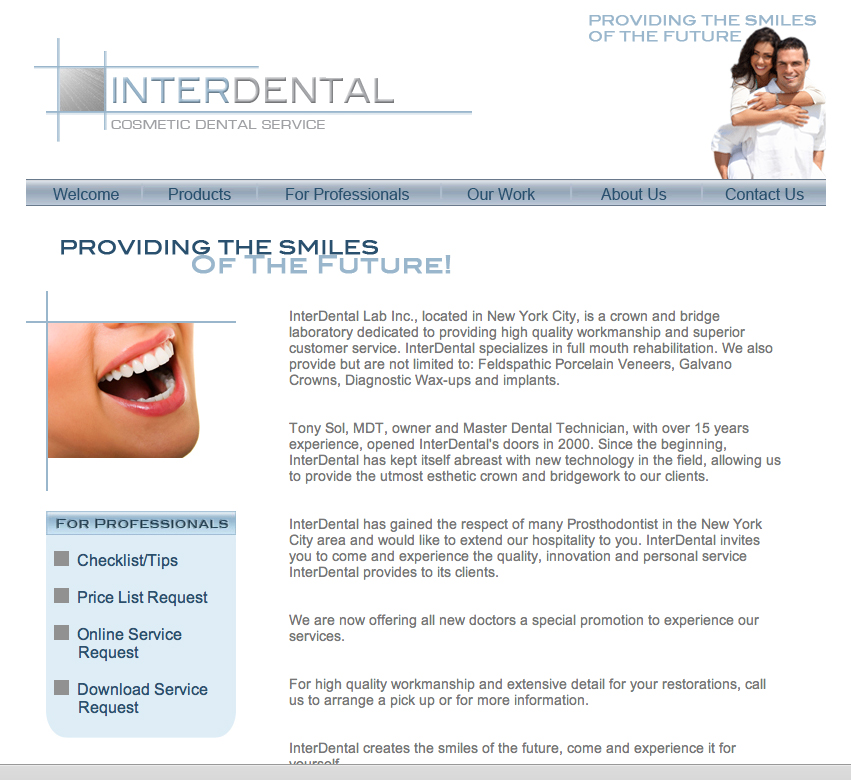 Interdental CSS Website