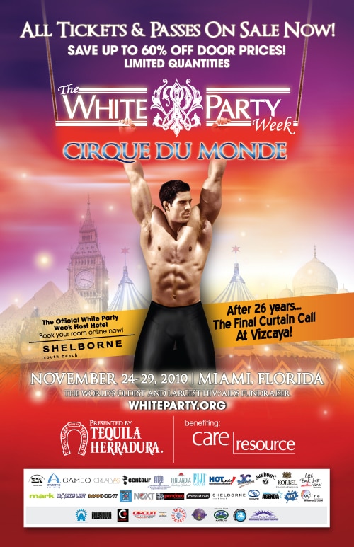 White Party Poster
