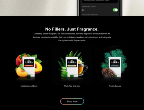 Airia Smart Scent Website